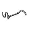 Snake Silver Curved Nose Stud NSKB-720